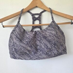 All in Motion Purple Textured Sports Bra - Medium